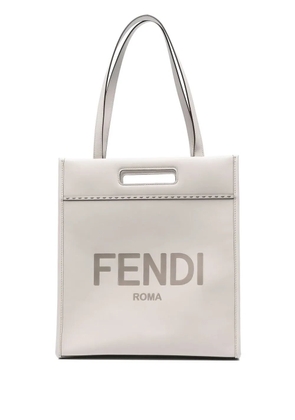 FENDI N-S embossed logo tote bag - Grey