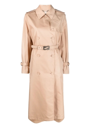 FENDI belted trench coat - Neutrals