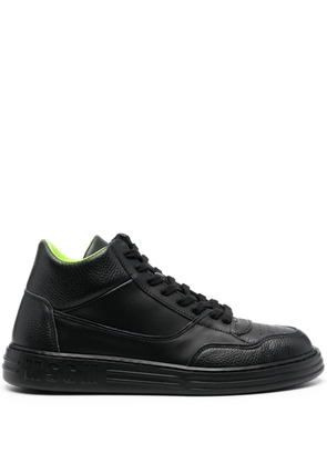 MSGM logo-print high-top sneakers - Black