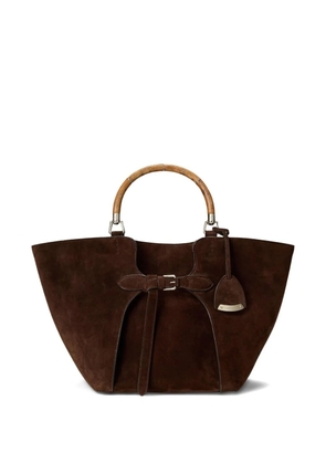 Ralph Lauren Collection medium suede tote bag - Brown