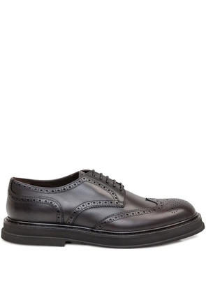 Doucal's half-wing derby shoes - Brown