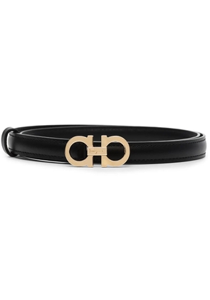 Ferragamo logo-plaque leather belt - Black