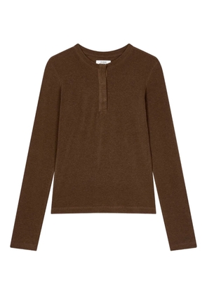 TOMBOY button long-sleeve top - Brown