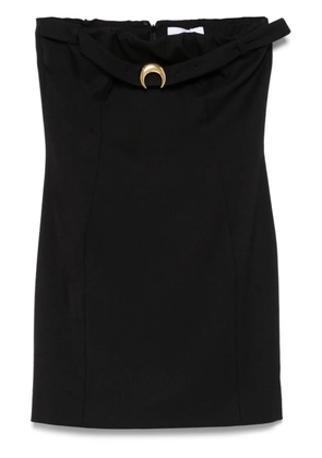 Marine Serre twill mini dress - Black