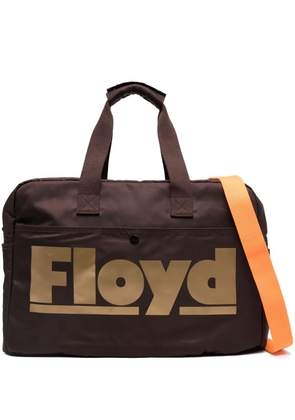 Floyd logo-print zip-fastening holdall - Brown