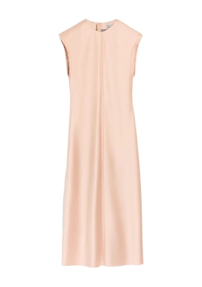 AMI Paris raw-edge long dress - Pink