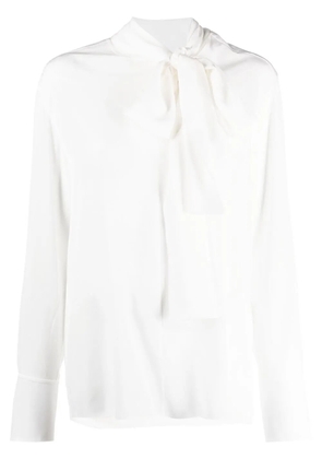 Givenchy pussy-bow silk blouse - White
