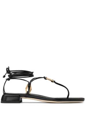 Jimmy Choo Onyxia leather sandals - Black