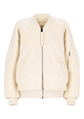 Laneus Bouclé bomber jacket - Neutrals