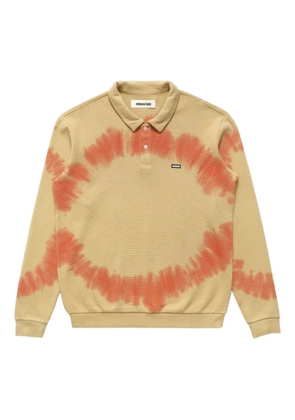 Metalwood Studio printed logo-patch polo shirt - Neutrals