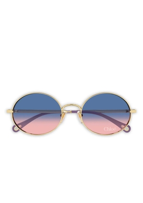 Chloé Eyewear CH0326S round frame sunglasses - Gold