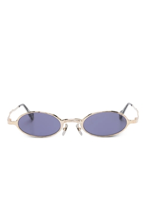 Kuboraum Maske Z24 oval-frame sunglasses - Gold