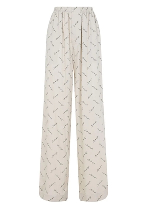 Balenciaga printed palazzo pants - Neutrals