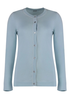 Malo virgin-wool cardigan - Blue