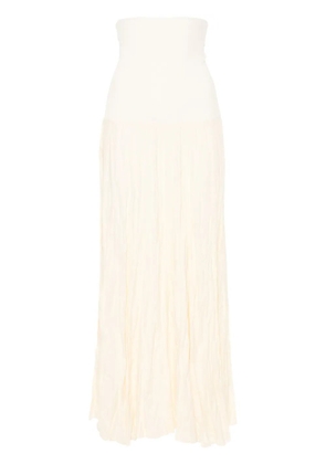 Johanna Ortiz Light Sound crinkled midi skirt - Neutrals