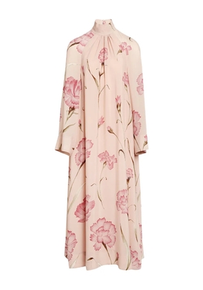 Giambattista Valli floral high-neck dress - Neutrals