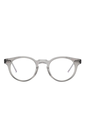 Thom Browne Eyewear RWB stripe-detail glasses - Grey