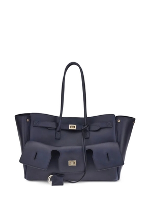 Balenciaga medium Bel Air leather shoulder bag - Blue