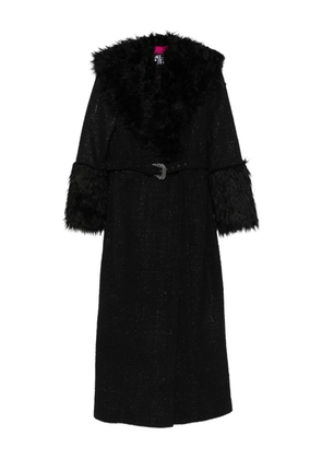 Versace Jeans Couture belted coat - Black