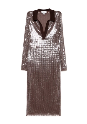 Monse mesh midi dress - Brown