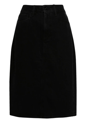 PAIGE Siren denim midi skirt - Black
