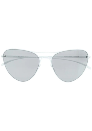 Mykita x Maison Margiela pilot-frame sunglasses - White