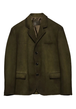 Prada three-button notch-lapel blazer - Green