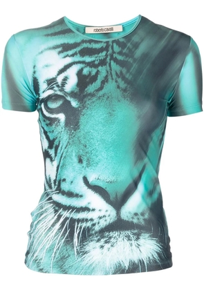 Roberto Cavalli tiger-print T-shirt - Neutrals