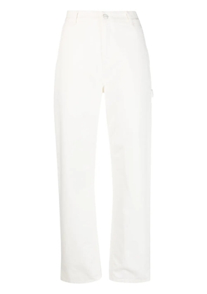 Carhartt WIP logo-patch straight-leg jeans - Neutrals