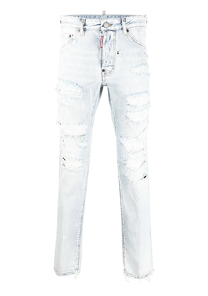 DSQUARED2 destroyed-effect jeans - Blue