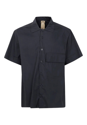 Ten C short-sleeve button-up shirt - Black