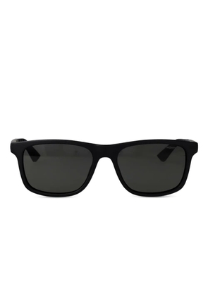 Montblanc rectangle logo sunglasses - Black
