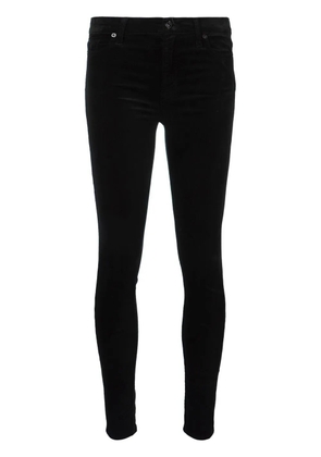 7 For All Mankind velvet-effect skinny trousers - Black