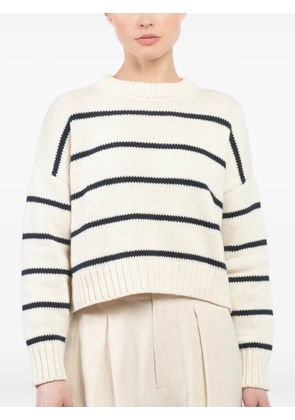 Jenni Kayne striped crew-neck sweater - Neutrals