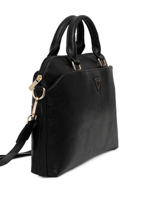 GUESS USA logo-plaque laptop bag - Black