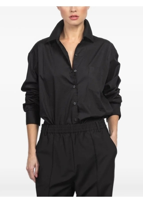 JAMIE HALLER buttoned long-sleeve shirt - Black