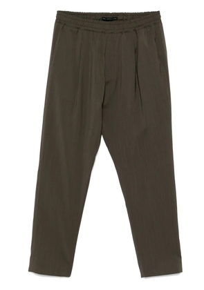 Low Brand virgin-wool tapered trousers - Green