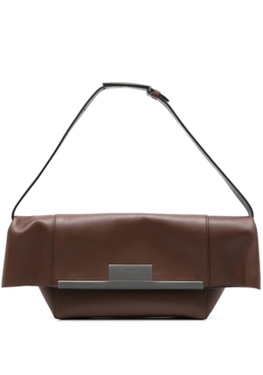 Max Mara small Clasp clutch bag - Brown