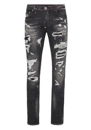 Philipp Plein distressed-effect jeans - Black