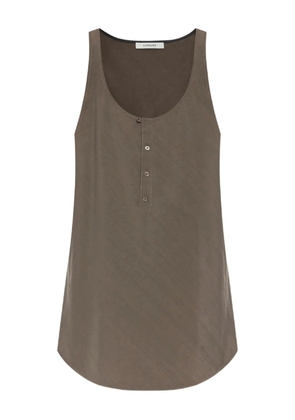 LEMAIRE scoop-neck top - Brown