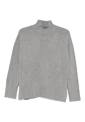 SOLOTRE funnel-neck sweater - Grey