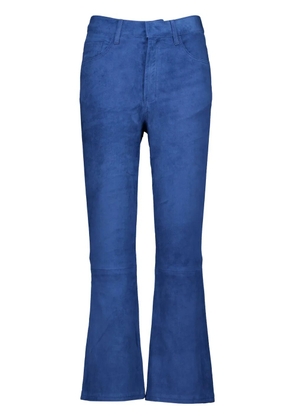 PAULA suede trousers - Blue