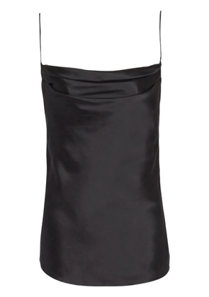 Balmain draped satin top - Black
