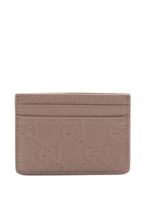 Gucci GG Emblem card holder - Neutrals