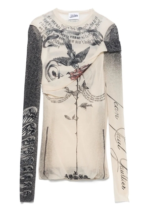 Jean Paul Gaultier mesh top - Neutrals