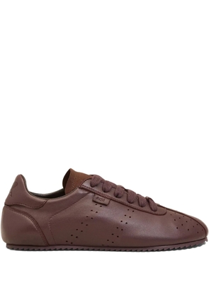 AMI Paris Step leather low-top sneakers - Red