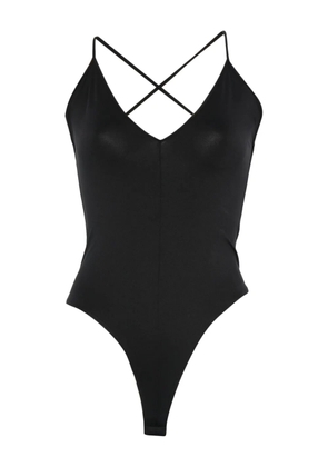 WARDROBE.NYC v-neck bodysuit - Black
