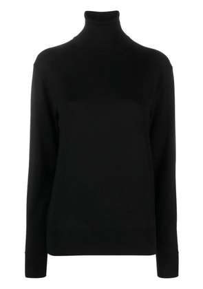 The Row roll-neck wool-blend jumper - Black