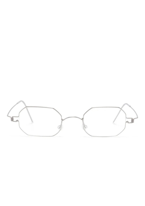 Lindberg geometric-frame glasses - Silver