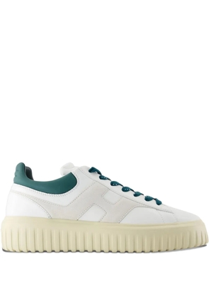 Hogan H-Stripes leather platform low-top sneakers - Neutrals